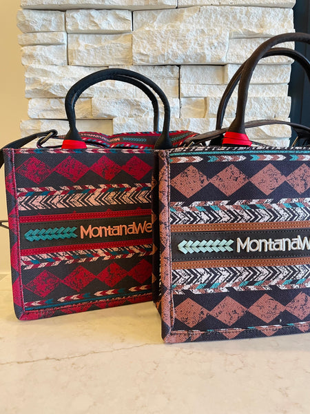 Boho Print Tote/Crossbody Bag - Montana West