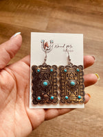 Broken Hill Turquoise Earrings