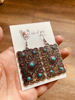 Broken Hill Turquoise Earrings