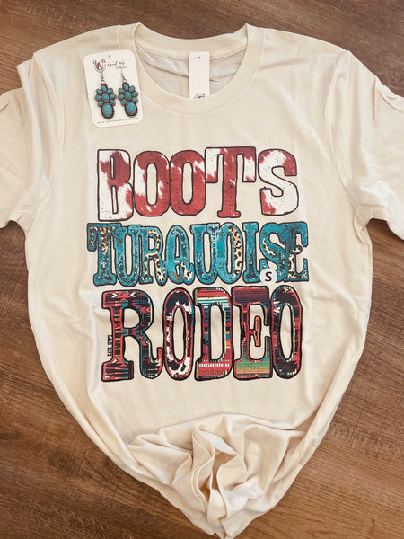 Boots Turquoise Rodeo T-Shirt