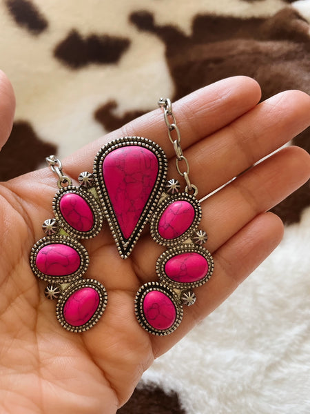 Fuchsia on sale pink necklace